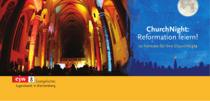 ChurchNight: Reformation feiern!