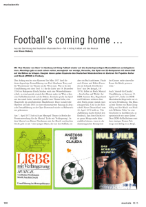 Football`s coming home - Deutsches Musicalarchiv