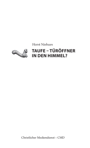 Taufe – Türöffner in den Himmel?