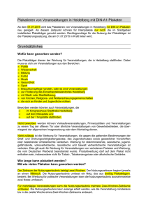 Aktuelle Plakatierregeln