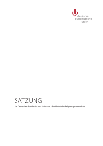 satzung - Deutsche Buddhistische Union