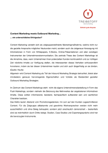 Content Marketing meets Outbound Marketing