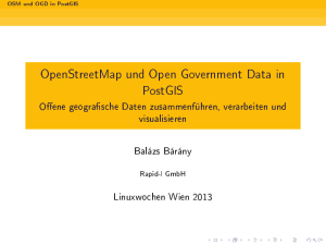 OpenStreetMap und Open Government Data in