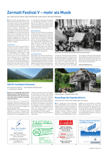 Zermatt Festival V – mehr als Musik