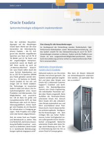 Oracle Exadata - avato Consulting