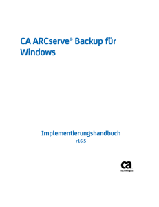 CA ARCserve Backup für Windows