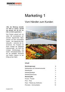 Marketing 1 - Branche Handel