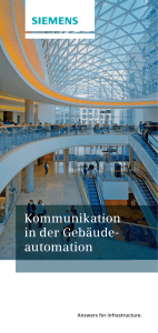 Kommunikation in der Gebäude- automation