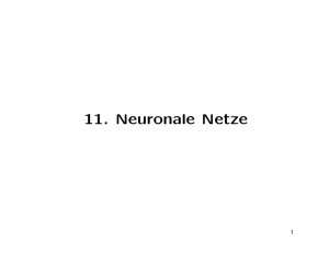 11. Neuronale Netze