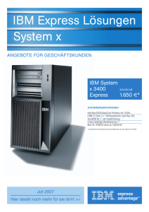 IBM Express Lösungen System x