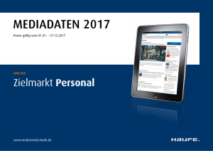 Personal Mediadaten 2017 - MediaCenter