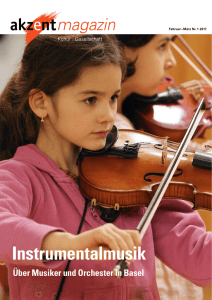 Instrumentalmusik - Pro Senectute beider Basel