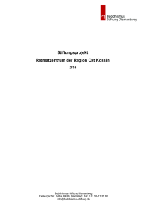 Projektbericht 2014  - Buddhismus Stiftung Diamantweg