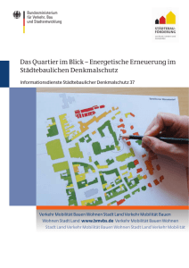 Das Quartier im Blick - Bundestransferstelle Städtebaulicher