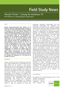 Phonak TVLink – Lösung für drahtloses TV