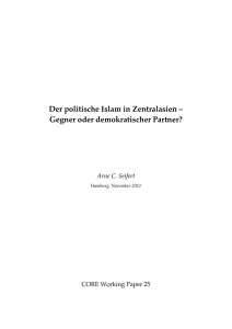 Der politische Islam in Zentralasien – Gegner oder demokratischer