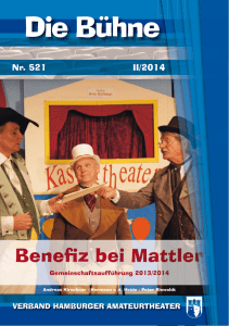 Bühne Nr.521 - Verband Hamburger Amateurtheater eV