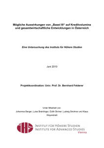 Mögliche Auswirkungen von „Basel III“ auf Kreditvolumina