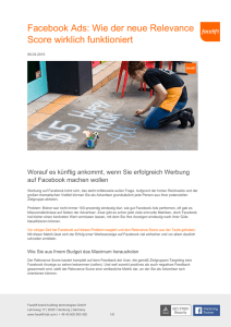 Facebook Ads: Wie der neue Relevance Score wirklich