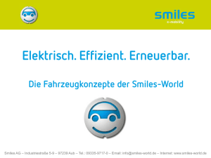 Smiles AG –Experte für Elektromobilität