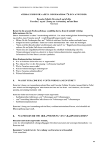 GEBRAUCHSINFORMATION: INFORMATION F&Uuml;R