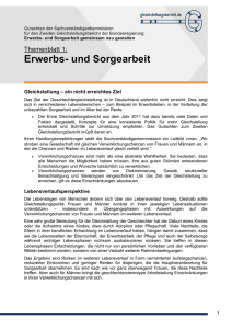 Erwerbs- und Sorgearbeit