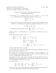 Lösung Klausur 1 - Leibniz Universität Hannover
