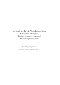 Vorbereitung,KI,Wissensrepraesentation,Logik - S-Inf