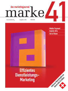 Effizientes Dienstleistungs - Marketing