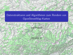 Datenstrukturen und Algorithmen zum Rendern von OpenStreetMap