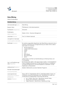 Data Mining - Hochschule Trier