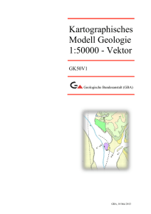 Kartographisches Modell Geologie 1:50000 - Vektor