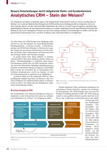 Analytisches CRM – Stein der Weisen?