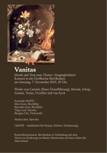 Vanitas - Festtage Alte Musik Basel