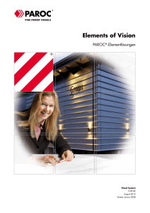 Elements of Vision - PAROC Elementauswahl