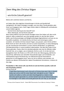 Zukunft der Kirche V3 - Heinzpeter