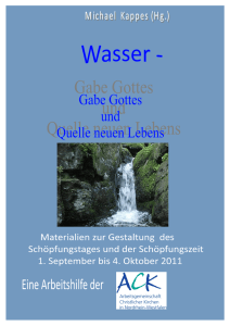 Wasser auf dem Globus - European Christian Environmental Network