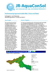 Hochwasserprognosemodelle Mur, Enns und Raab