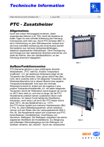 Technische Information PTC - Zusatzheizer - Motor-Talk