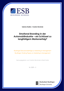 Emotional Branding in der Automobilindustrie – ein Schlüssel zu