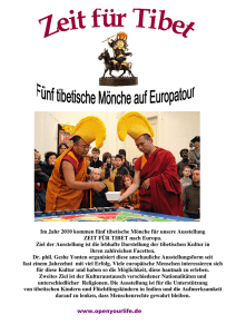 Im Jahr 2010 kommen fünf tibetische Mönche für unsere Ausstellung