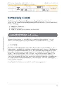 Schreibkompetenz 22: Partikelverben