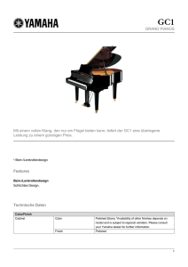 GRAND PIANOS Mit einem vollen Klang, den nur ein Flügel bieten