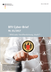 Cyber-Brief 1/17 - Bundesamt für Verfassungsschutz