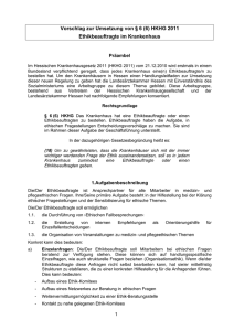 Vorschlag zur Umsetzung von §6 (6) HKHG 2011