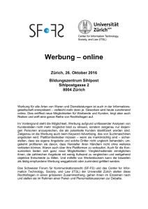 Werbung – online - Center for Information Technology, Society, and