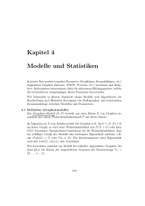 Kapitel 4 Modelle und Statistiken