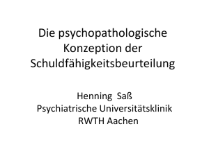 Zur Bedeutung von Karl Jaspers für die forensische Psychiatrie