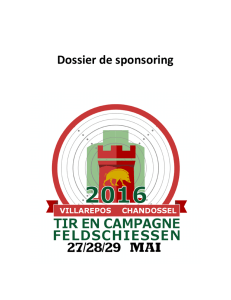 Dossier de sponsoring - Tir en campagne Villarepos