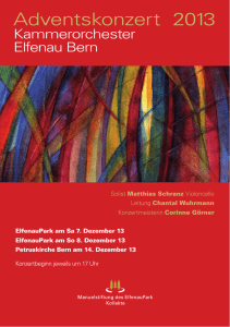 Adventskonzert 2013 - Kammerorchester Elfenau